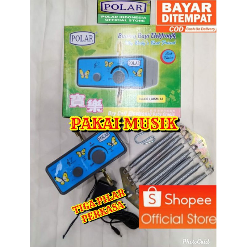 POLAR mesin ayunan listrik bayi polar type music fulset