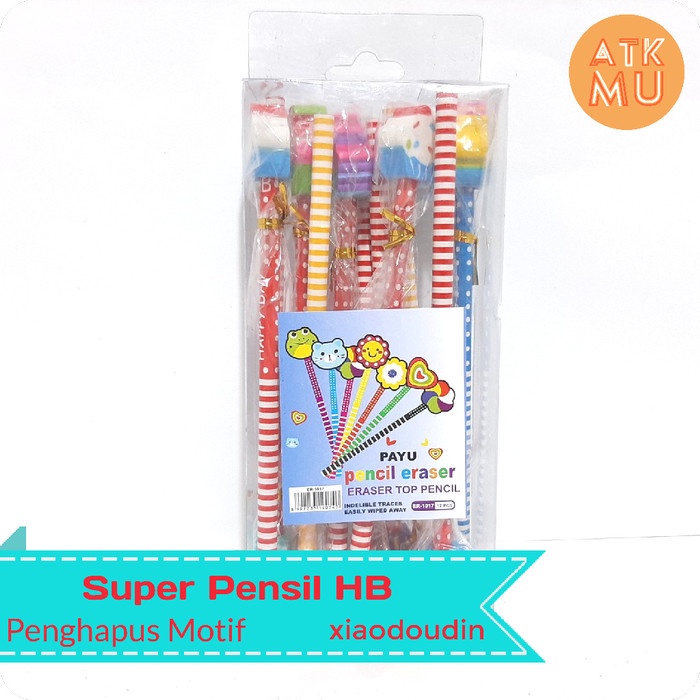 

Nikmati Set Super Pensil Penghapus Topper Hb Motif Isi 1 Lusin Sale!!!