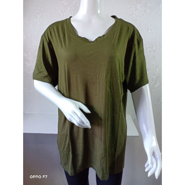 KAOS V NECK XXL ATASAN WANITA KAOS XXL KAOS JUMBO KAOS POLOS KAOS BIGSIZE XXL