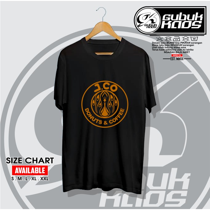 BAJU KAOS LOGO J CO DONUTS AND COFFEE - GUBUK.KAOS