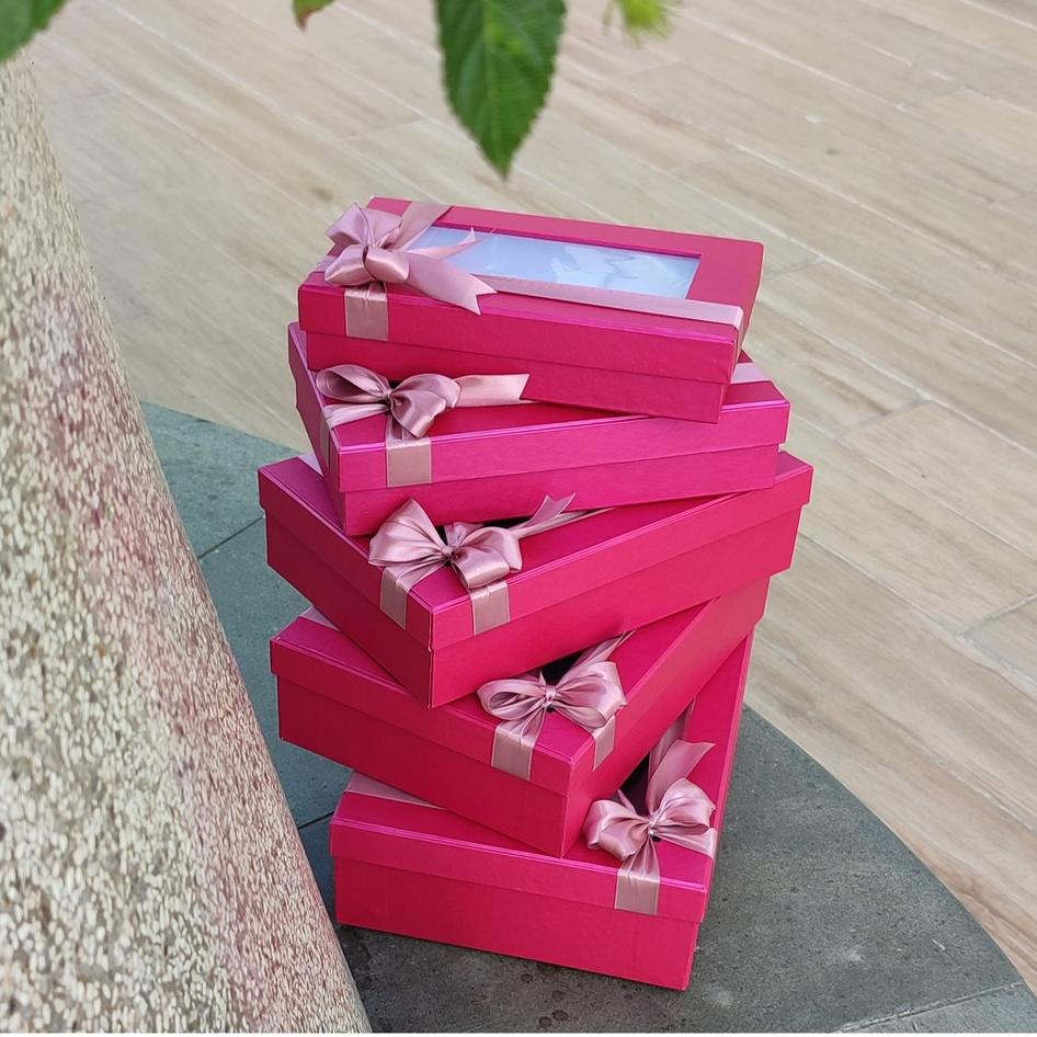 

New Kotak Hantaran Pernikahan isi lengkap HEMAT ONGKIR 1 set isi 5 pcs ada 8 warna Stok simpanan kado