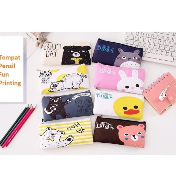 

TP0056 Tempat Pensil Fun Printing 8 Design Pencil Case / Tempat Kosme - TP PERFECT DAY