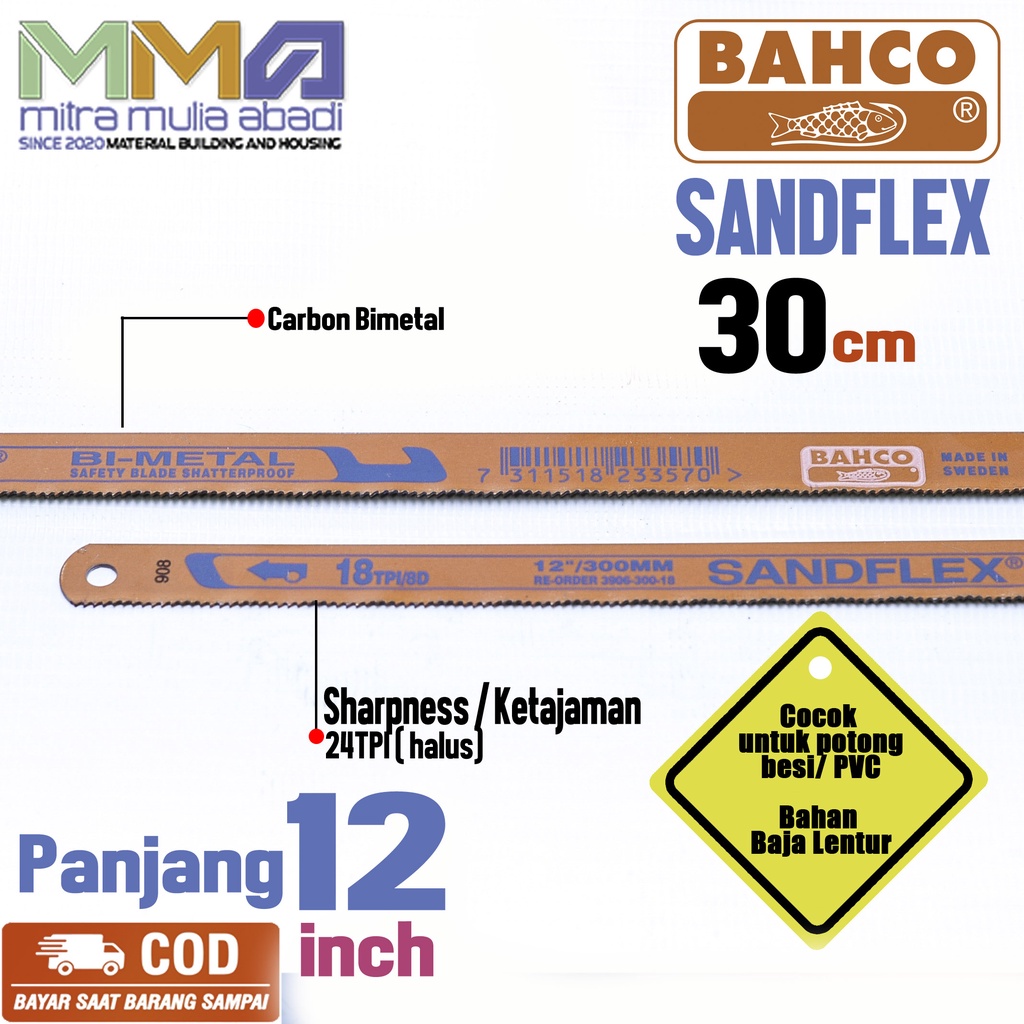 Mata Gergaji Besi  24Tpi Sandflex