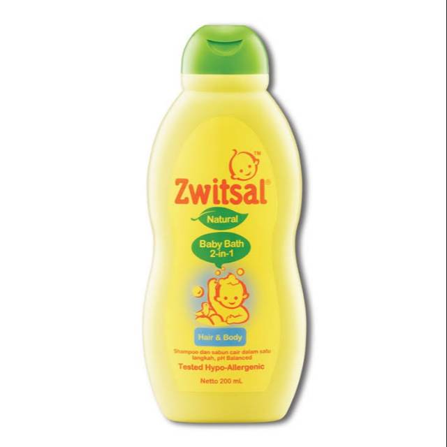 (GROSIR) Zwitsal baby bath 2in1 hair and body 100ml/200ml