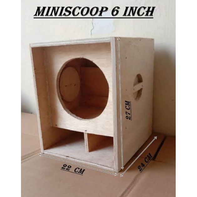 Box Speaker 6 INCH Miniscoop