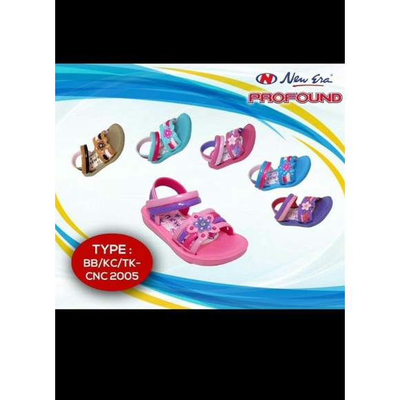 sandal anak tali belakang new era