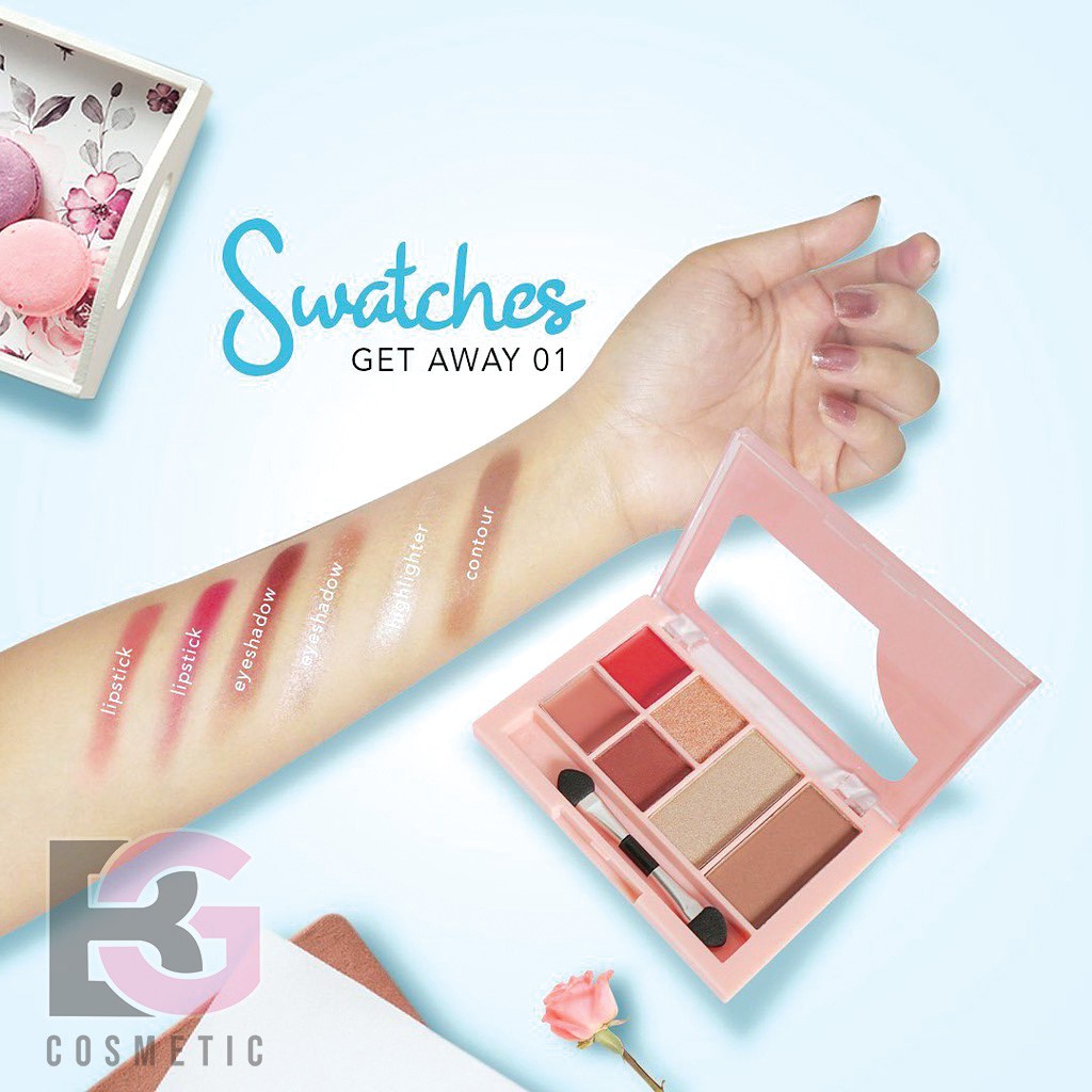 MADAME GIE BLUSHING GETAWAY MAKE UP KIT PALLETE