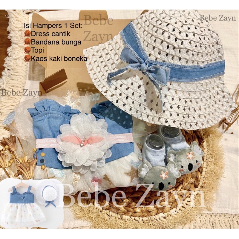{BEBE ZAYN} Hampers baby/ hampers bayi/ baby gift/ kado bayi/ baby newborn/ Baby Girl/ Baby Girl Summer Set-Summer Pretty White