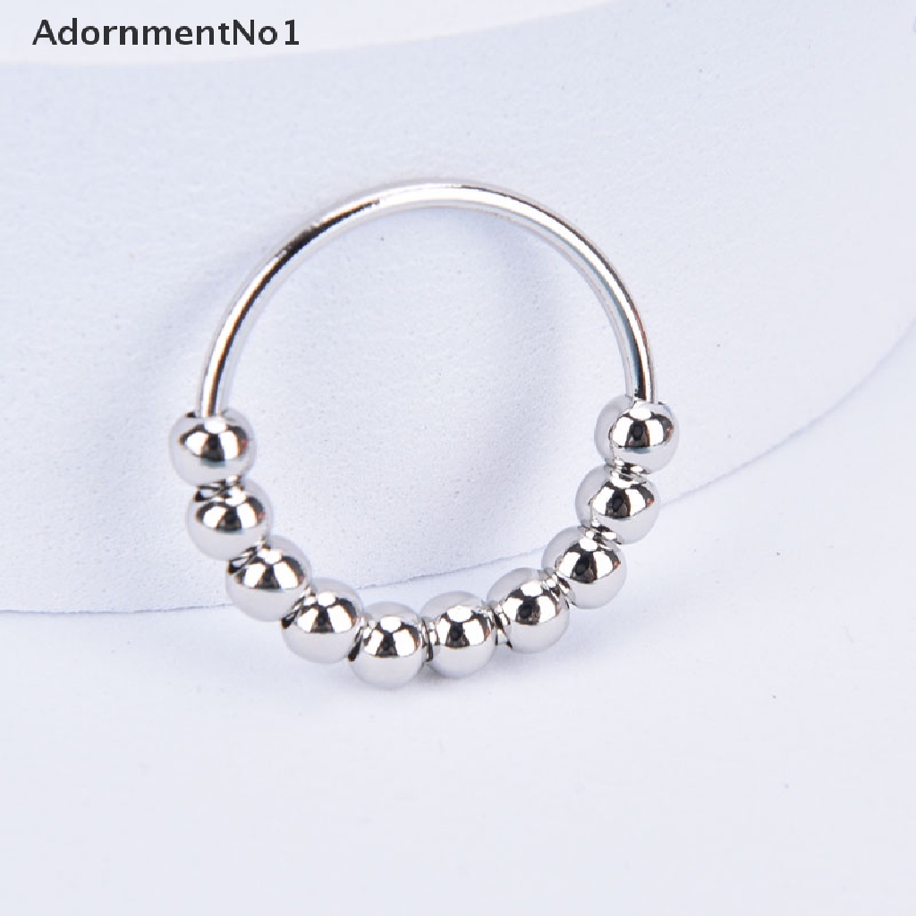 (AdornmentNo1) Cincin Sterling Silver Bisa Diputar Anti Stress Untuk Wanita Relied