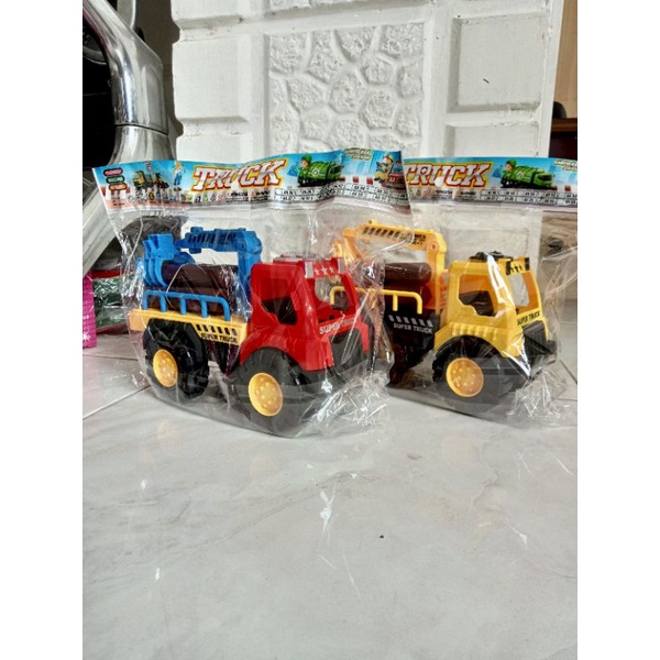 AK 93 - Mainan Heavy Truck Grapple + Kayu (opp) Truk Angkut Kayu AK93