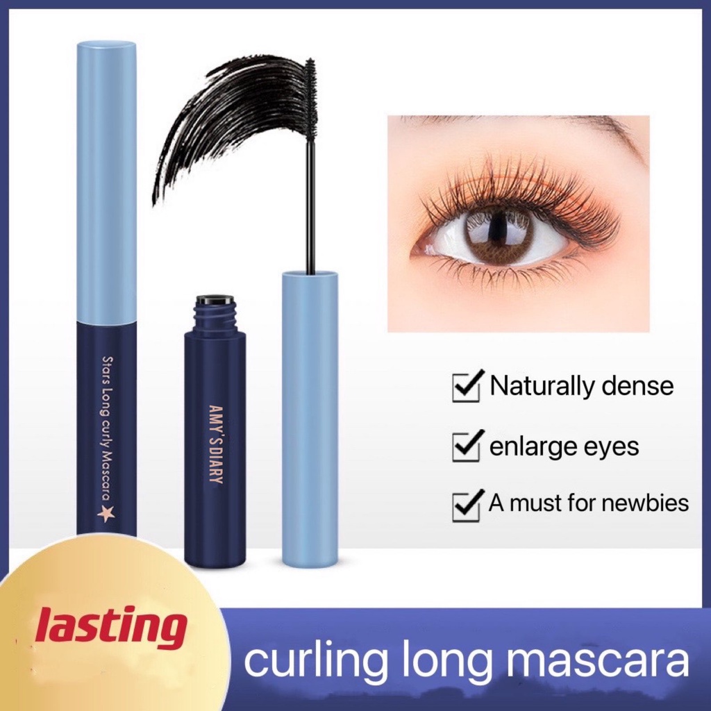 Mascara Waterproof AMY'S DIARY Curling Eyelash Long Lasting Tahan lama Easy Use