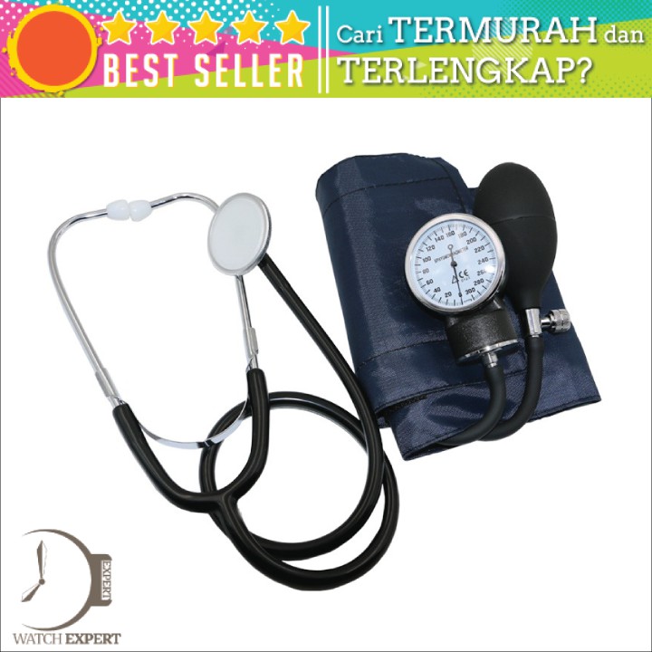 Bisa COD Alat Kesehatan Tensi Darah Tensimeter Pengukur Tekanan Darah &amp; Sphygmomanometer Stetoskop