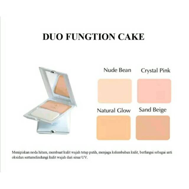 Caring Colours Two Way Cake/Bedak UV White Duo Function Cake 04 Sand Beige TANPA DUS