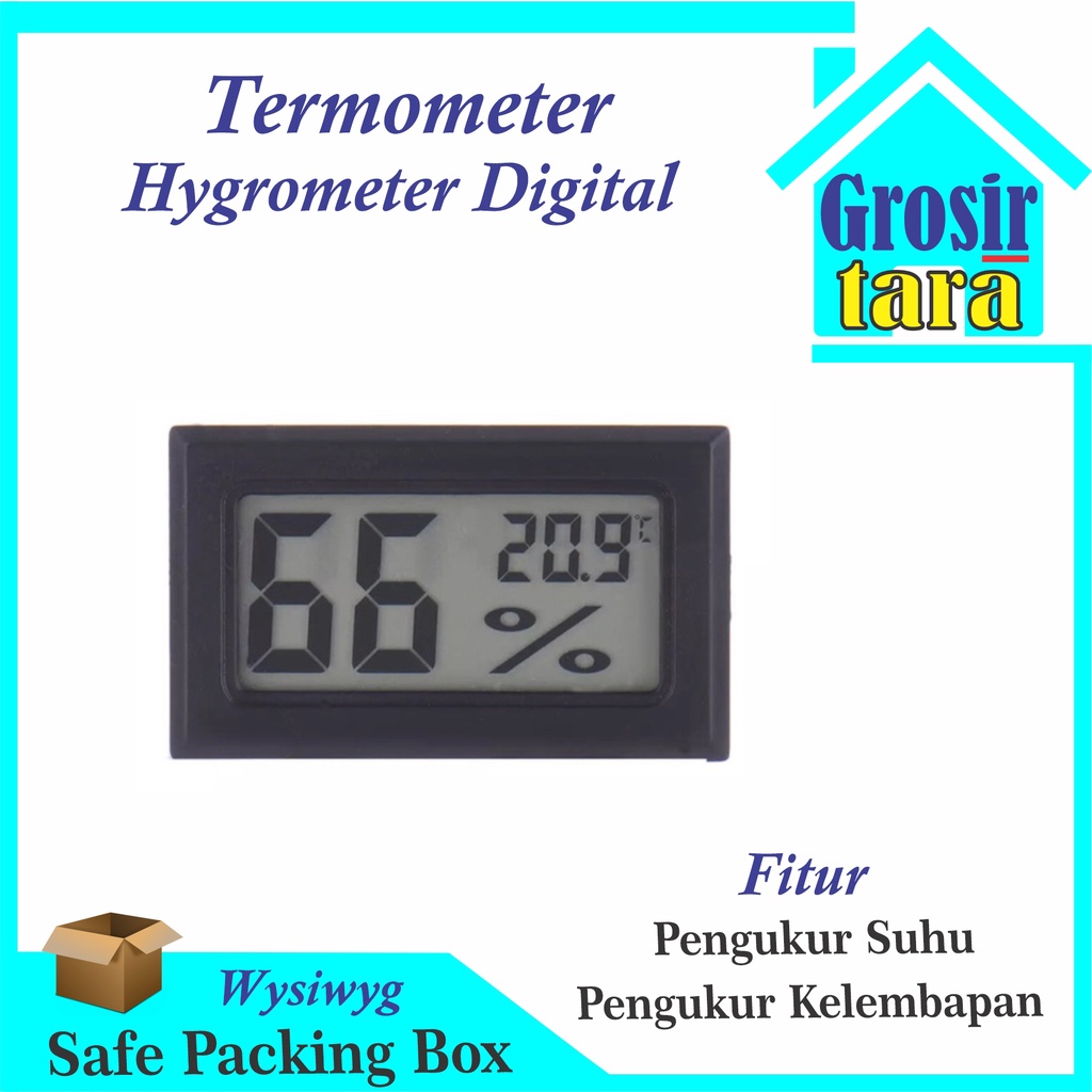 Hygrometer Thermometer Humidity Alat Ukur Suhu dan Kelembaban