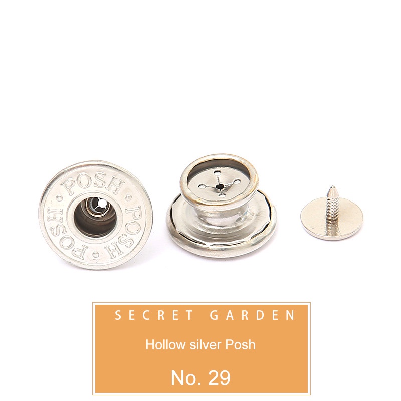 Kancing Jeans Logam Simple Adjustable Kancing Pengait Celana Panjang Jeans Denim Desain Kancing Kait Gesper Denim Bunga Daisy Warna Putih Kait Kait Pengecil Lingkar Pengait Pengecil Pinggang-25