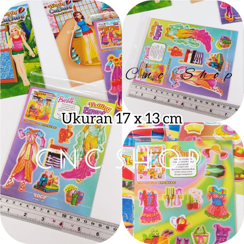 Stiker Tempel Baju Karakter Anak Cewe / Playmad Find n Place Mainan Edukatif Anak Murah