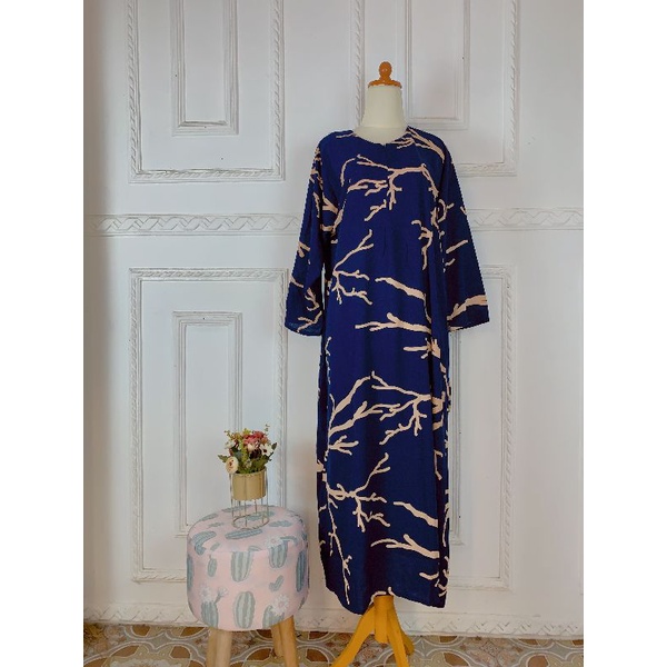 Daster Rayon Longdres Lengan panjang Arab Renda Busui adiba