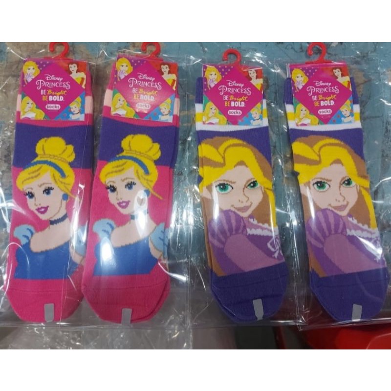 Disney Princess Kids Sock Character - Children Sock - Kaos Kaki Karakter Anak Diatas Mata kaki