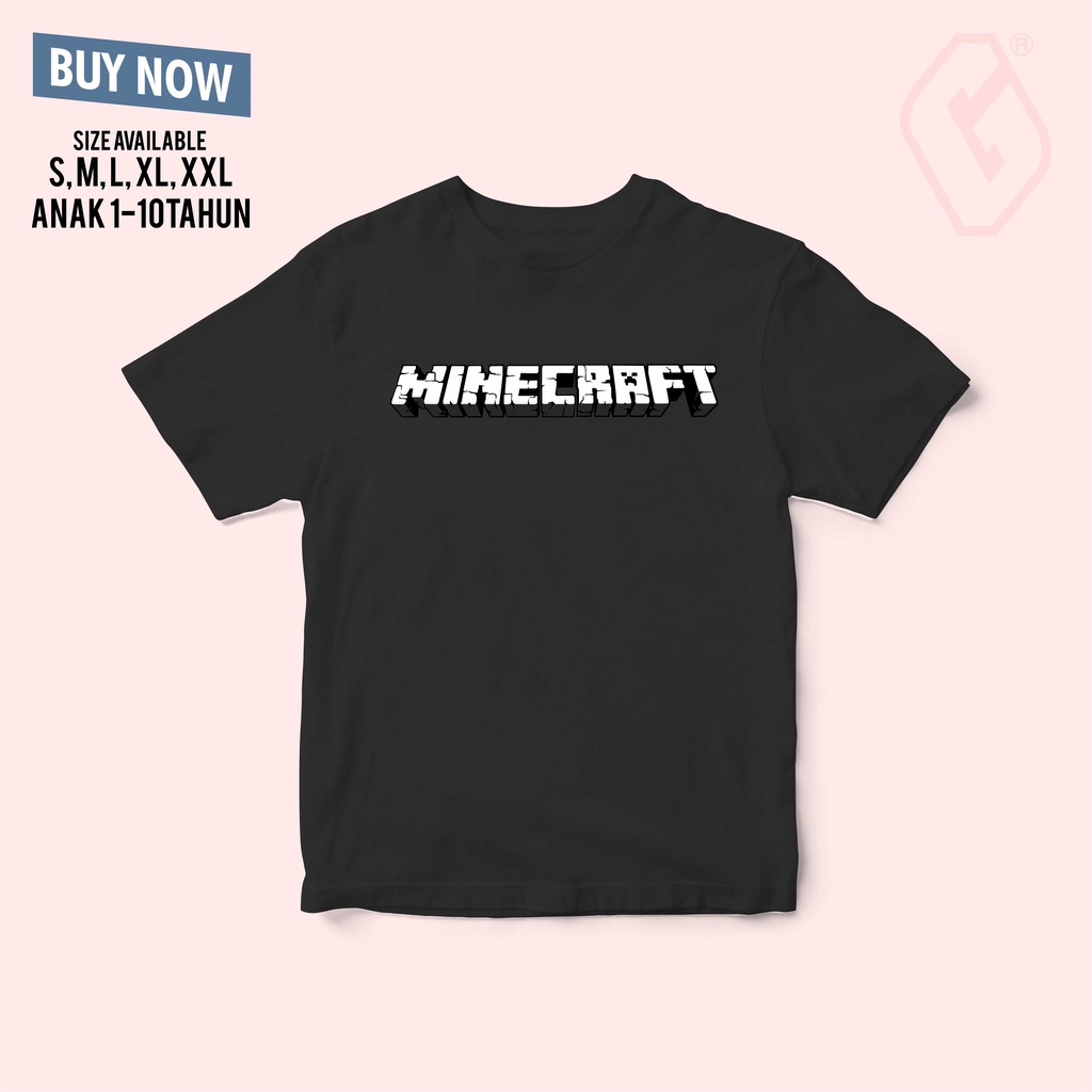 kaos anak minecraft / baju anak minecraft