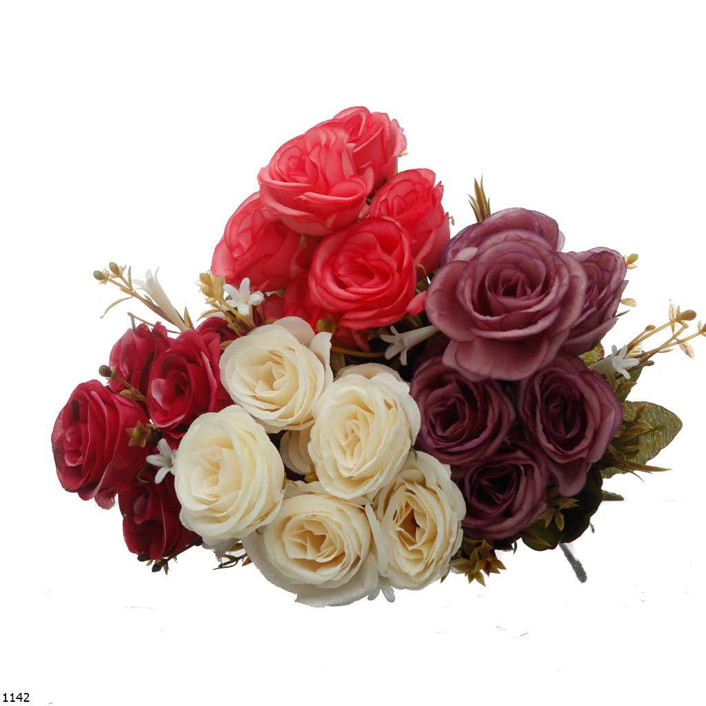 Bunga Plastik Mawar 1142