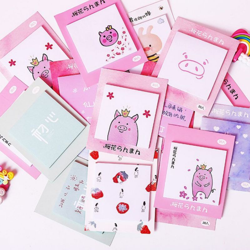 

SN29 Sticky Notes Binatang Babi Lucu / Memo Lucu