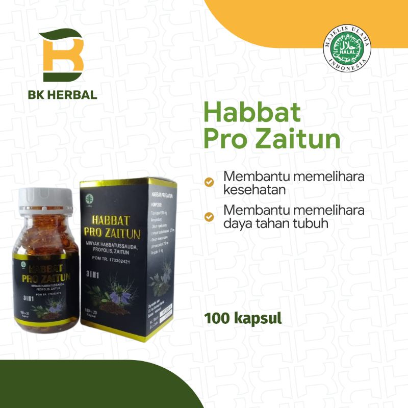 

Habbat Pro Zaitun 100 Kapsul