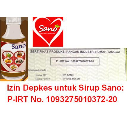 Sirup Sano Herbal 300ml Original Shopee Indonesia