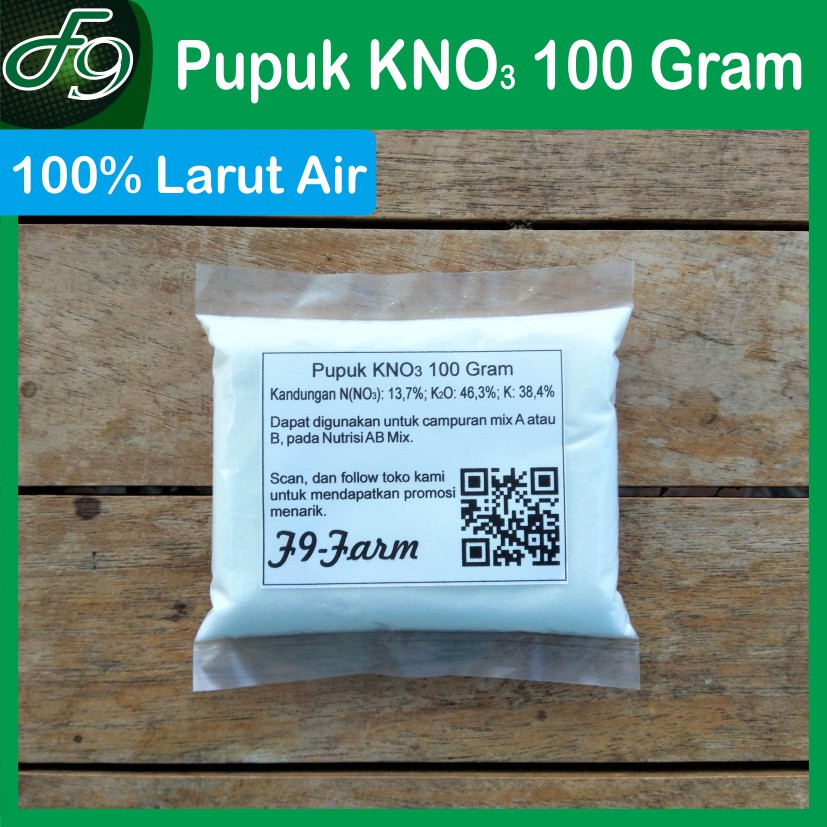 Pupuk KNO3 Kalium Nitrat Potassium Nitrat 100 gram Hortipray