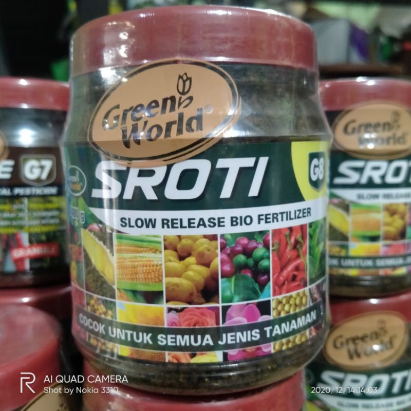 Pupuk Sroti Organik Slow Release G8 480 Gram