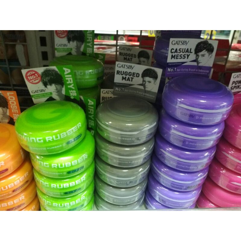 Gatsby moving rubber 80gram exp 2024 abu,ungu,pink