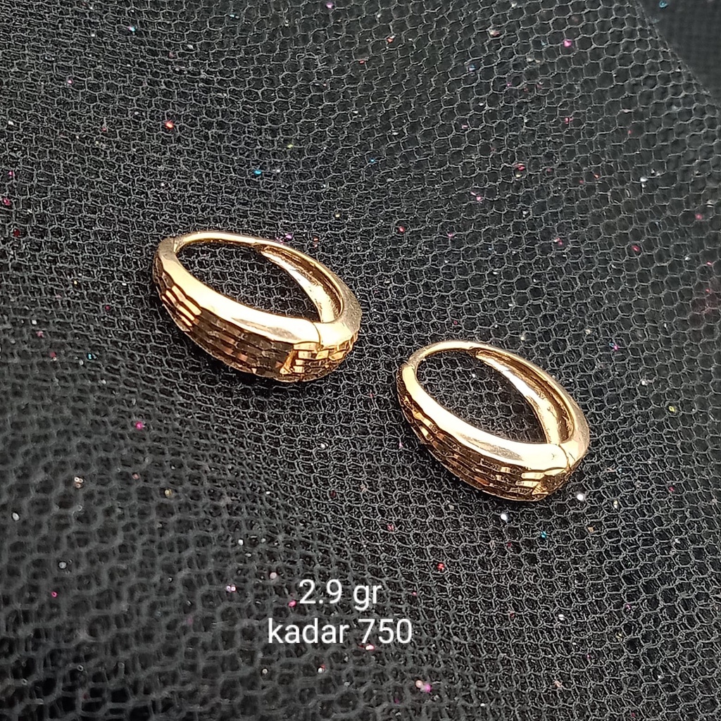 Anting Jipsi Emas 17K - 2.9 gr Kadar 750 - 407