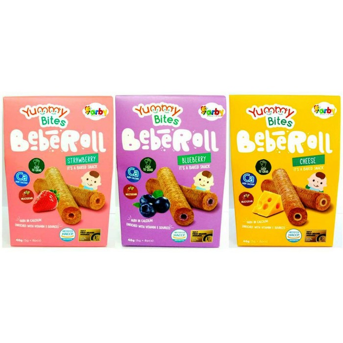 

Yummy Bites BebeRoll Snack Bayi Biskuit Bayi 40 g - Blueberry