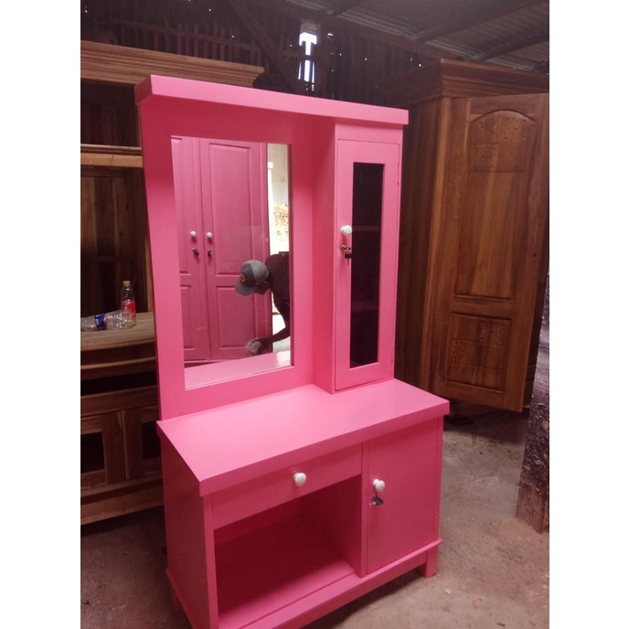 Meja Rias Kayu Jati Asli