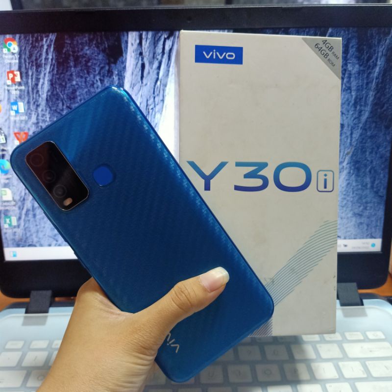 (SECOND) VIVO Y30i 4/64GB MULUS PEMAKAIAN WAJAR HP NORMAL SIAP PAKAI GARANSI PERSONAL 7 HARI