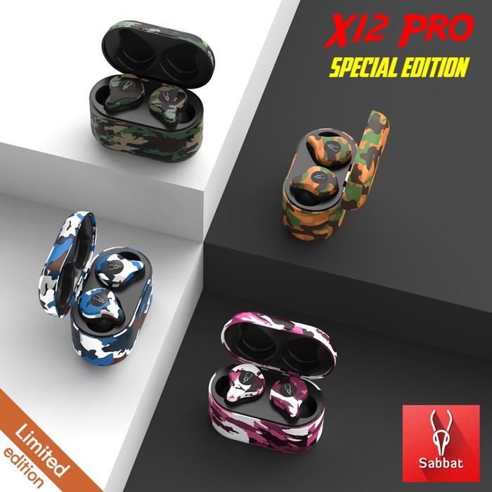 Original SABBAT X12 Pro Special Edition Bluetooth Wireless Headset - Navy Army