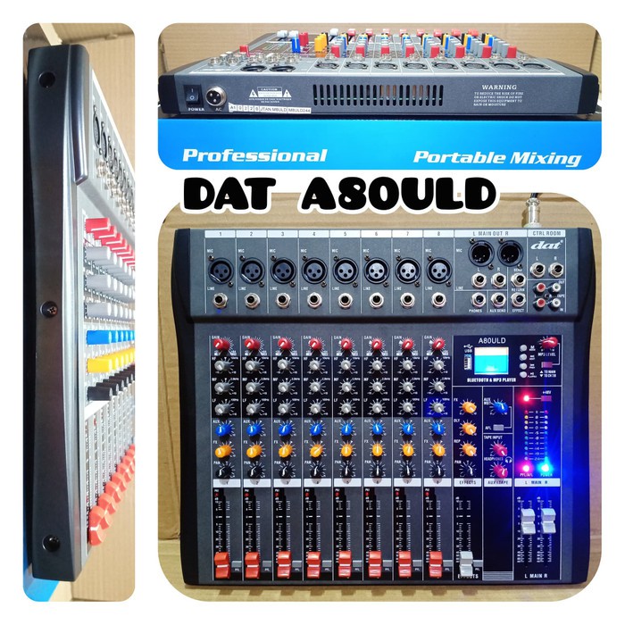 DAT A80ULD MIXER AUDIO 8 CHANNEL