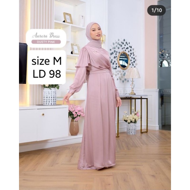 Gamaleea.id - AURORA DRESS DUSTY PINK (M)