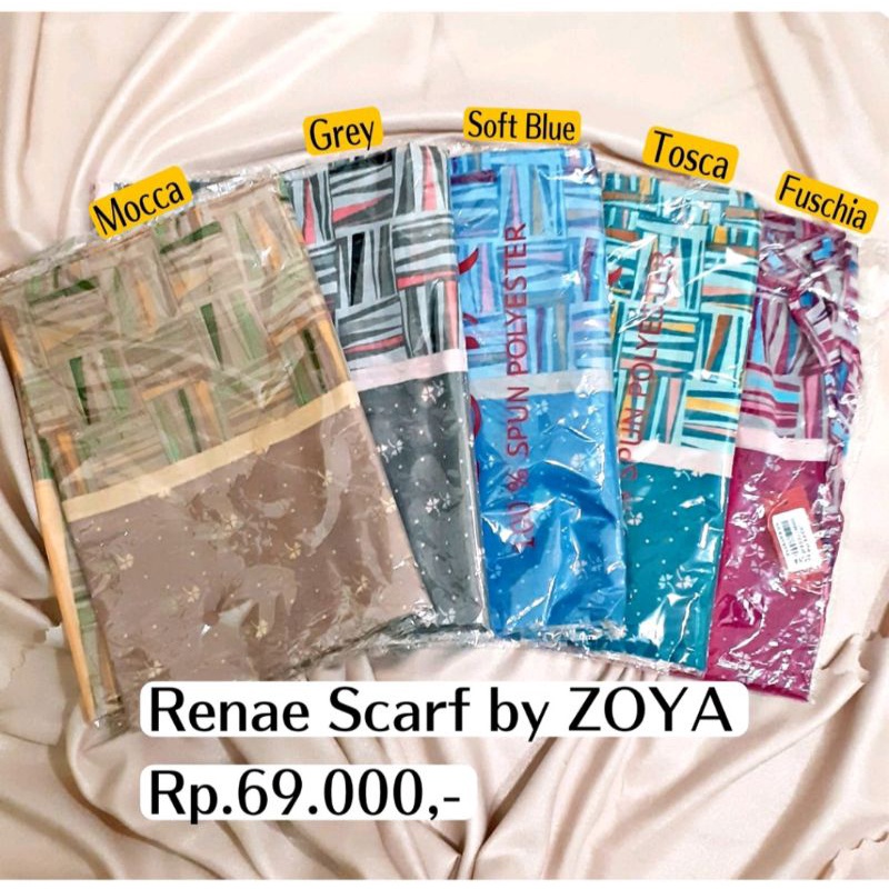 Kerudung Zoya/ Hijab Zoya / Renae Scraft Zoya