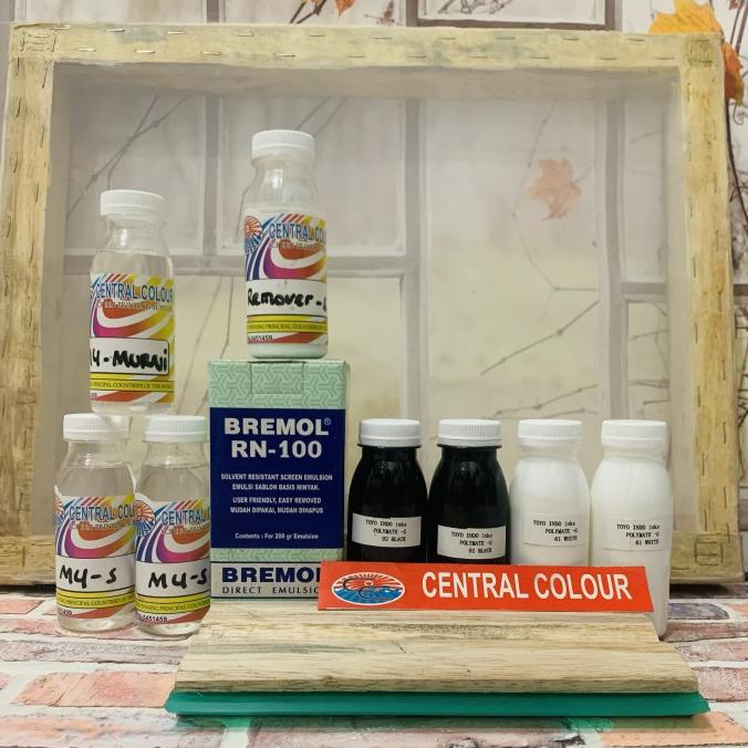 

Paket Sablon Pemula Plastik Toyo Indo Inks Polymate Screen T120
