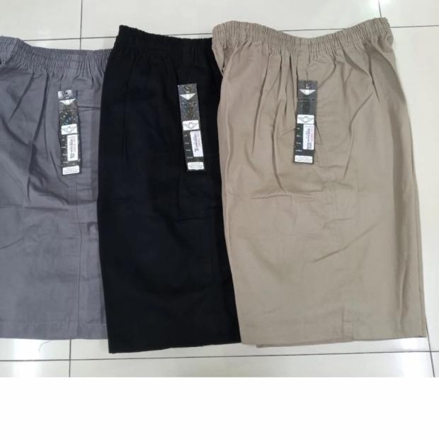 ➼ celana jeans pendek pria/wanita ukuran jumbo xl-3xl warna lengkap - cream ♥