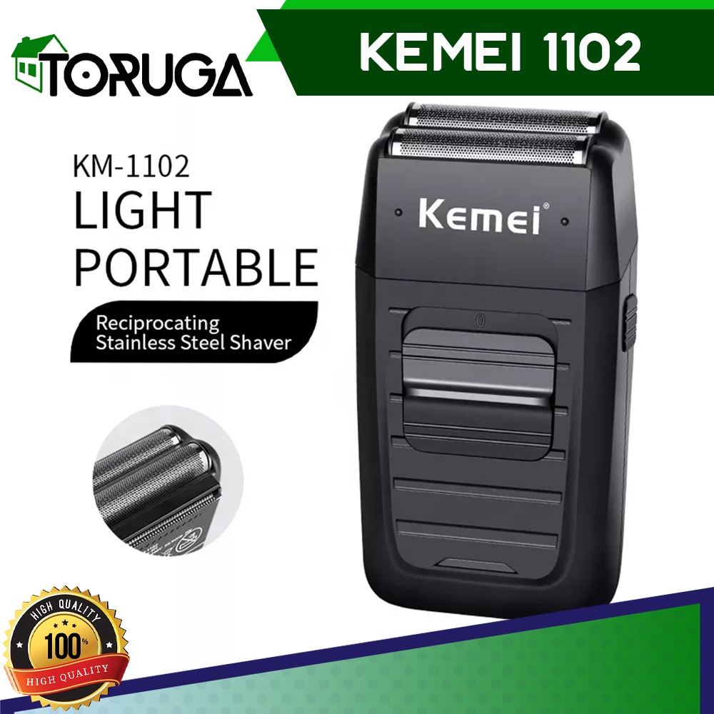 Kemei KM 1102 Alat Cukur Kumis Dan Jenggot Botak Recharger - Shaver