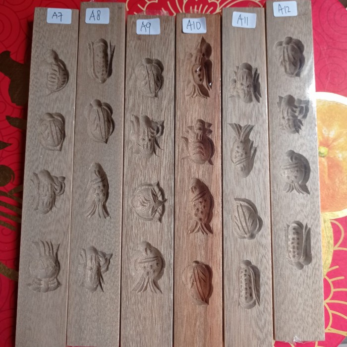 cetakan kue bangkit kayu hasil cetakan sangat jelas recommended