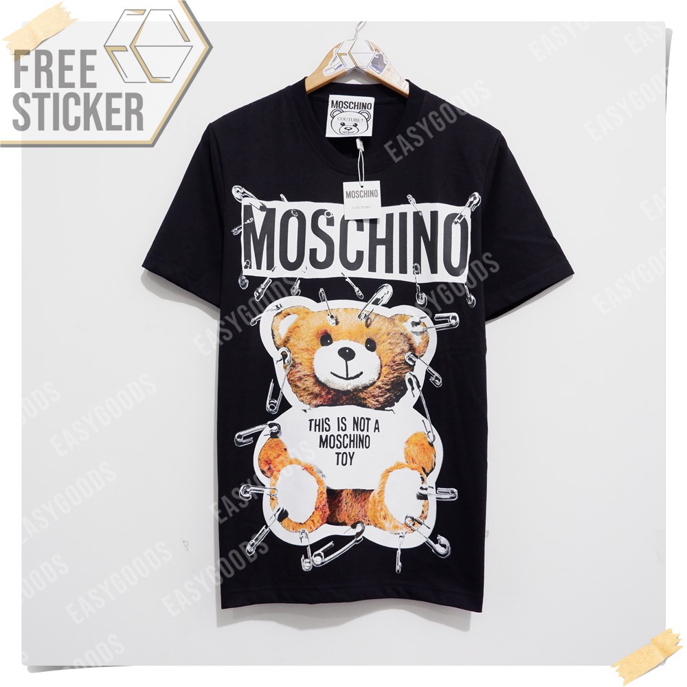 KAOS TSHIRT MOSCHINO MILANO COUTURE TEDDY BEAR PREMIUM