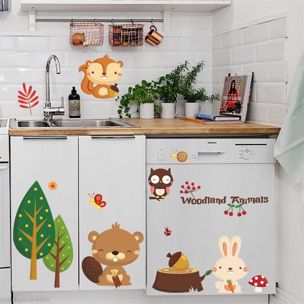 [Elegan] Stiker Dinding Kreatif Dekorasi Kamar Anak Jungle Nursery Dekorasi Rumah