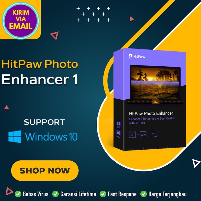 Jual Software Menjernihkan Gambar: HitPaw Photo Enhancer 1 [Win
