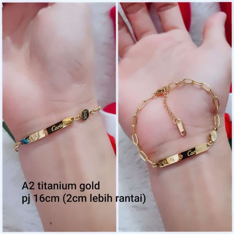 Gelang Tangan Rantai Cartier #Aksesoris Elegan #perhiasan cantik