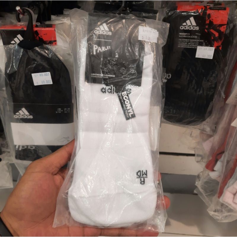 Kaos Kaki Adidas Badminton Parley Alphaskin No-Show Chusioning Training Socks Original CV7693