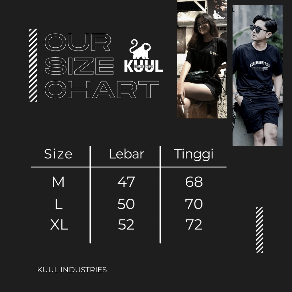 Kuul Industries - Tshirt Decase | Kaos Baju Pria Wanita Distro | Kaos Oblong | Kaos Distro Cotton Katun Hitam