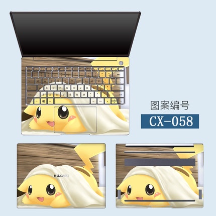 Stiker Pelindung Laptop HUAWEI Matebook D14 / D15 ABC 3 Sisi Anti Debu Motif Kartun