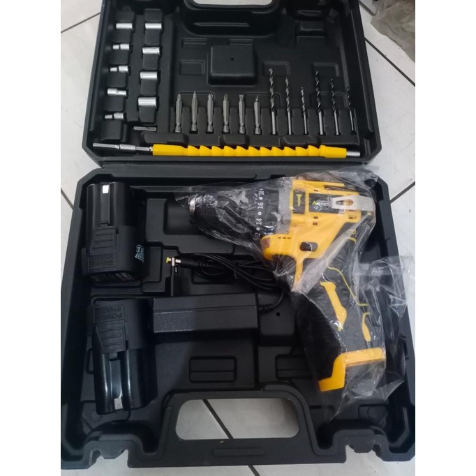 Mesin Bor Tembok Cordless Impact Drill Nagawa Nsd168 Nsd 168 16V 10Mm